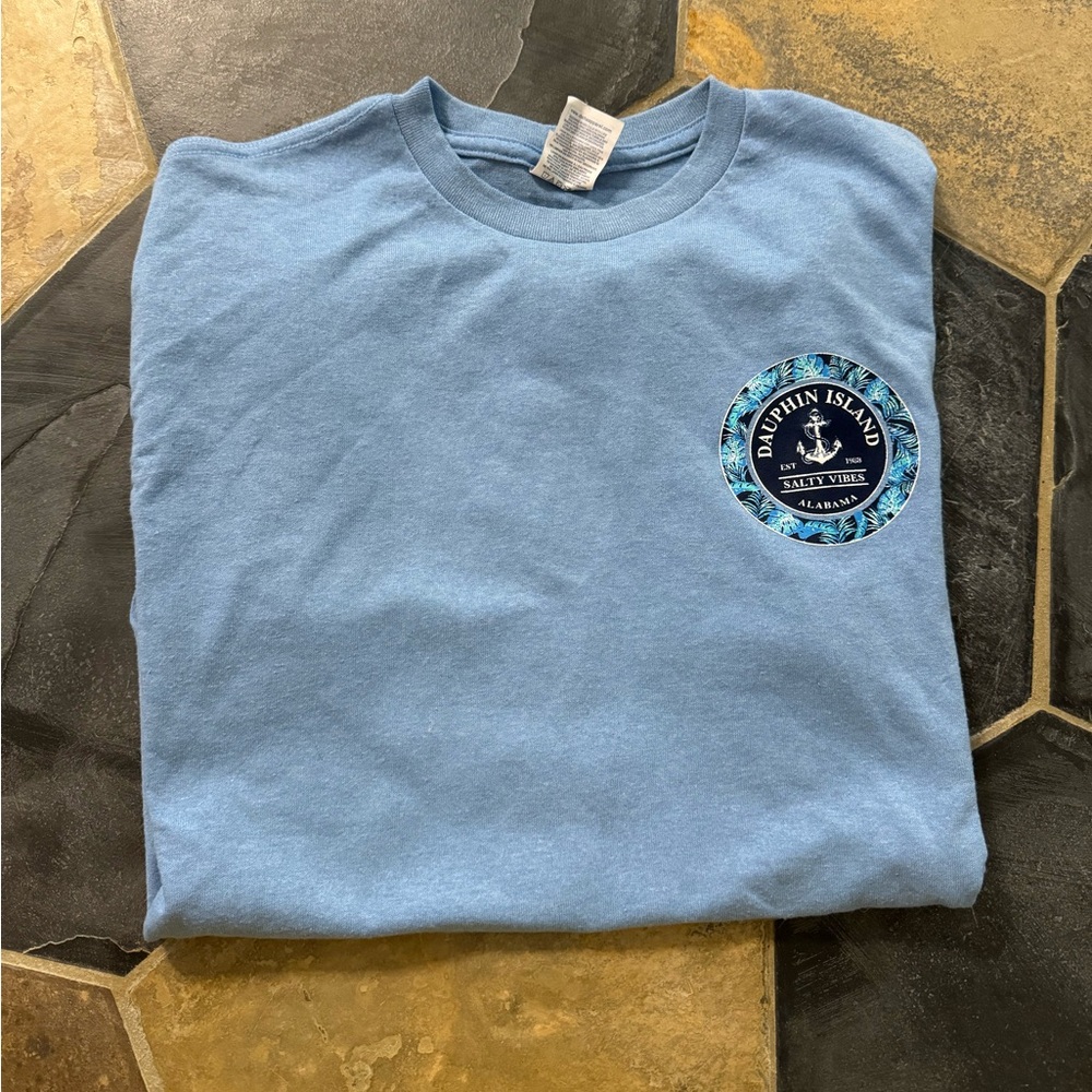 Dauphin Island Alabama short sleeve shirt, size M